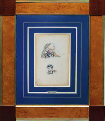 Кустодиев Борис Михайлович. Два портрета (А.К. Вольницкий)